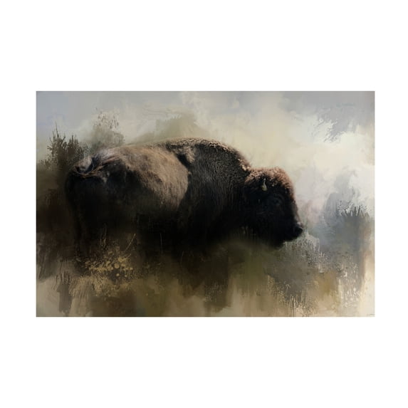 Trademark Fine Art Jai Johnson Abstract American Bison Canvas Wall Art - 22x32