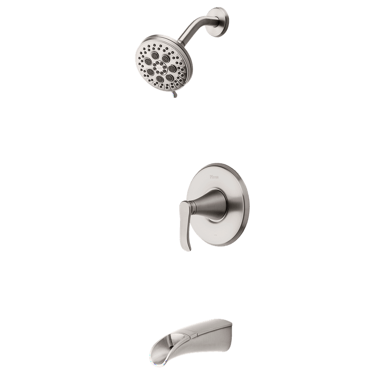 Jaida Single-Handle 4-Spray Tub and Shower Faucet w/ Restore Technology in Spot Defense Brushed Nickel (Valve Included) Jaida Single-Handle 4-Spray Tub and Shower Faucet w/ Restore Technology in Spot Defense Brushed Nickel (Valve Included)