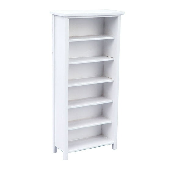 Jaihui Miniature Kids Bookcases, Synthetic White, 7.67x3.58x7.67 in, 0.27 lb