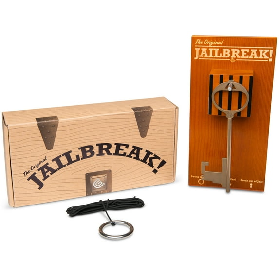 Jail Break Key Swing DIY Kit Stainless Steel Hardware and Nylon String Ring Toss Game Indoor – Outdoor for Endless Hours of Fun!