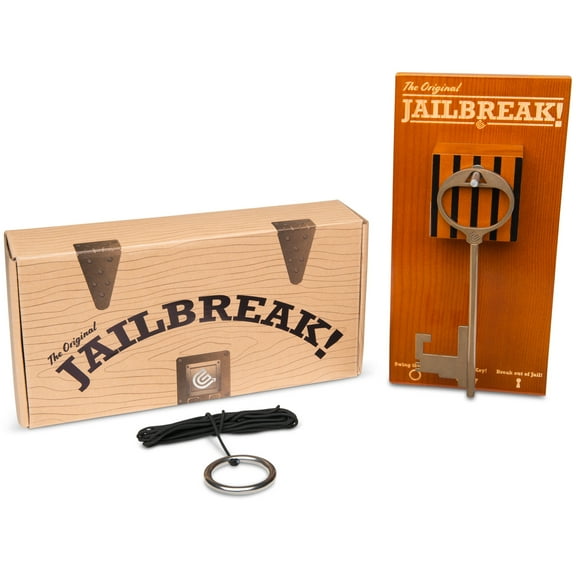 Jail Break Key Swing DIY Kit Stainless Steel Hardware and Nylon String Ring Toss Game Indoor Outdoor for Endless Hours of Fun!