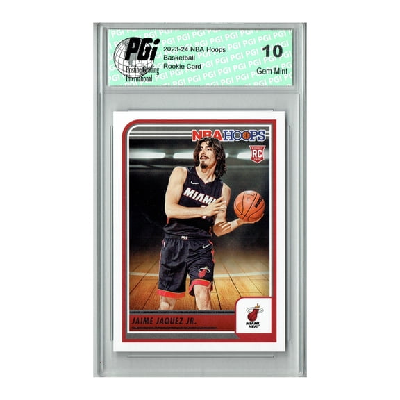 Jaime Jaquez Jr. 2023 NBA Hoops #249 Miami Heat Rookie Card PGI 10