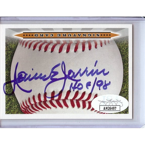 Jaime Jarrin Signed Autographed Cut Signature Dodgers "HOF 98" JSA AM26497