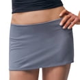 thumbnail image 1 of Jaimenalin Women'S Casual Low-Rise Solid Bodycon Mini Skirt Streetwear Gray L, 1 of 7