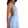 thumbnail image 1 of Jaimenalin Women'S Halter Tie Back Sleeveless Tiered Smocked Maxi Dress Blue XL, 1 of 7