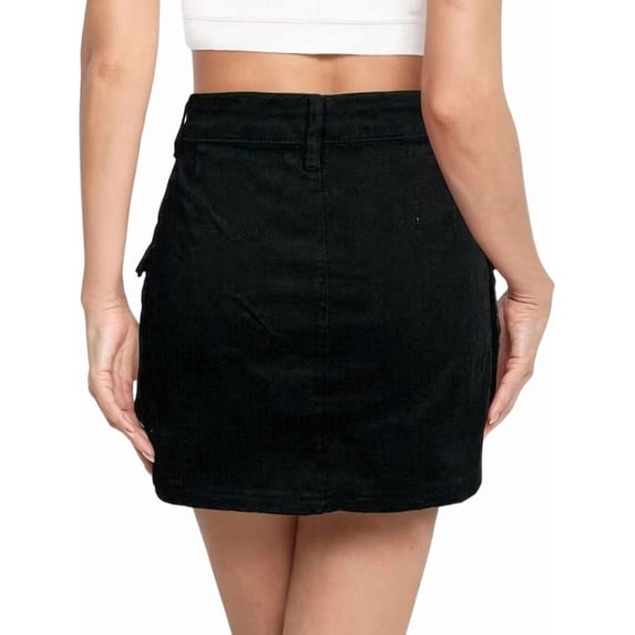 Jaimenalin Women'S Y2K Denim Cargo Skort - High Waisted Mini Skirt Shorts with Multifunctional Pockets