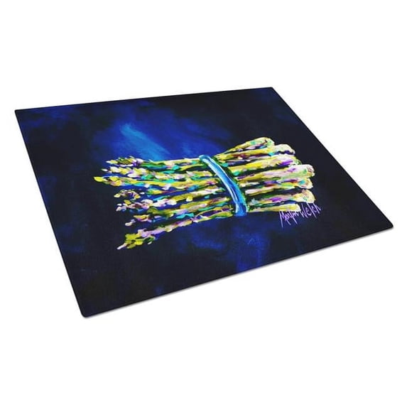 Jaimie's Bunch Asparagas Glass Cutting Board 12 in x 15 in