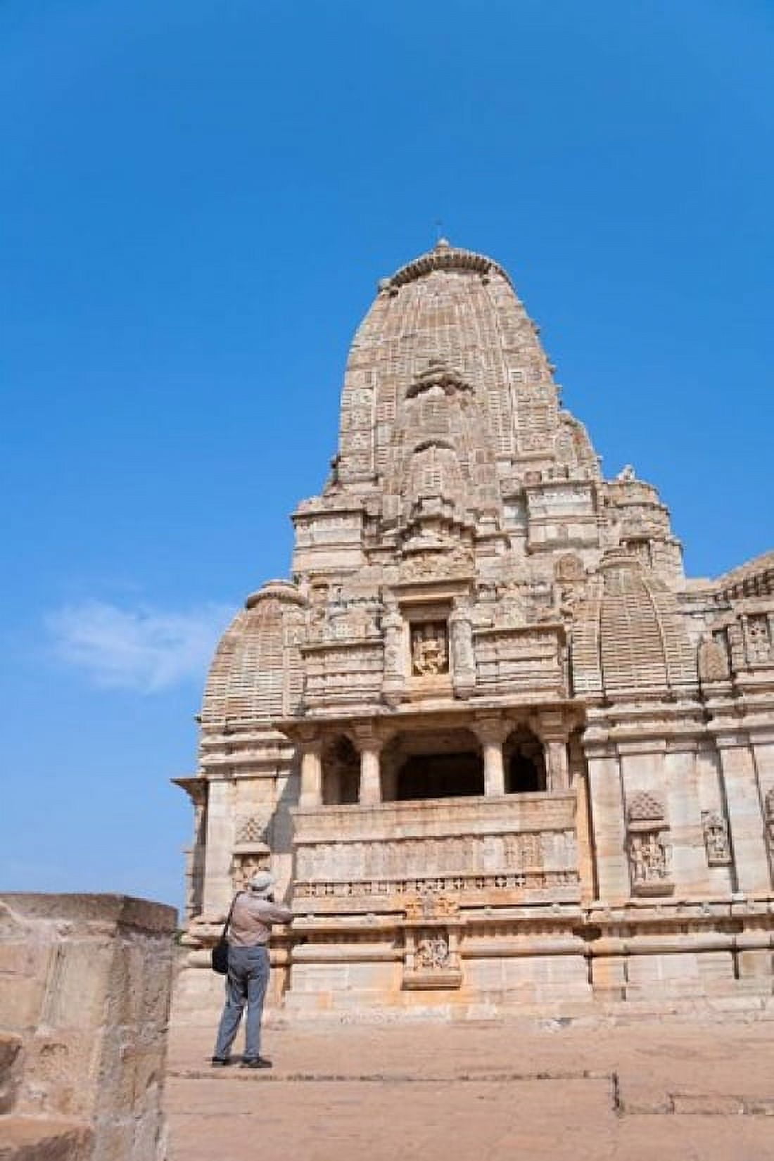 Jain Temple in Chittorgarh Fort Rajasthan India Canvas Art - Keren Su DanitaDelimont (17 x 25)