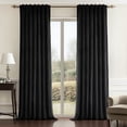 thumbnail image 1 of Jainmy Black 100% Blackout Velvet Curtains 90 Inches Long for Bedroom Living Room, Luxury Heavy Thick Thermal Insulated Back Tab Window Drapes,2 Panels,52"x90", 1 of 9