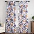 thumbnail image 1 of Jainmy Boho Floral Patterned Curtains for Living Room Bedroom Thermal Insulated Room Darkening Window Treatments,Green,52Wx84L,2 Panels, 1 of 10