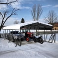 thumbnail image 1 of Sylviera 20x30ft Heavy-Duty Metal Carport, Outdoor Car Port Canopy with Reinforced Iron Frame, All-Weather Shelter for Cars, Trucks & Boats, Easy Assembly, 1 of 8