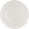 thumbnail image 1 of Jaipur Art And Craft Beautiful 300x300 CM (10 x 10 Square feet)(117 x 117.00 Inch)White Round Jute AreaRug Carpet throw, 1 of 5