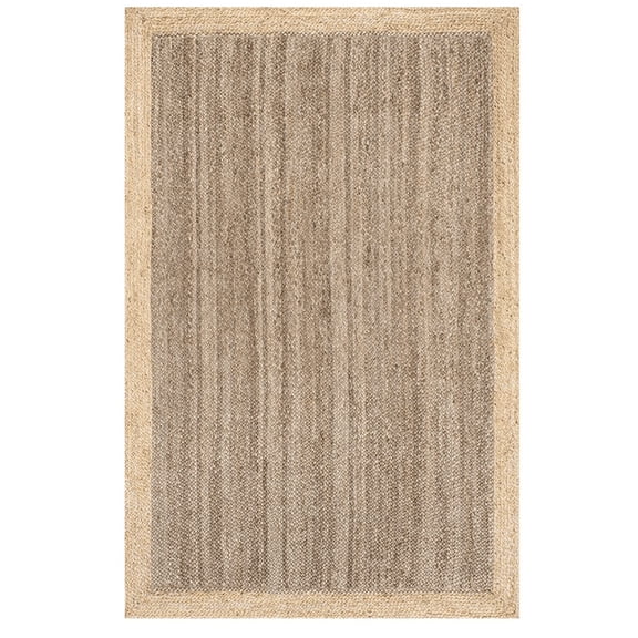 Jaipur Art And Craft Beige Runner Reversible Braided Jute Area Rug for Living Room (9x12 Sq ft)