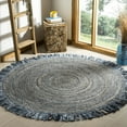 thumbnail image 1 of Jaipur Art And Craft Braided Reversible Carpet Home Décor Jute and Cotton Area Rug Circle Shape (7x7 Sq Ft), 1 of 5