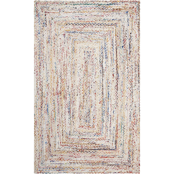 Jaipur Art And Craft Hand Braided Cotton Multi Color Home Décor Living Area Rug (10x14 Sq ft)