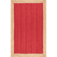thumbnail image 1 of Jaipur Art And Craft Hand Runner Red Braided Reversible Jute Area Rug for Kitchen (9x12 Sq ft), 1 of 5