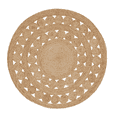 thumbnail image 1 of Jaipur Art And Craft Handmade 210x210 CM (7 x 7 Square feet)(81.90 x 81.90 Inch)Beige Round Jute AreaRug Carpet throw, 1 of 4