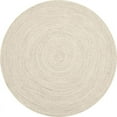 thumbnail image 1 of Jaipur Art And Craft Handmade Round Natural Jute Fiber Braided Reversible Area Rug Home Décor (5x5 Sq Ft), 1 of 5
