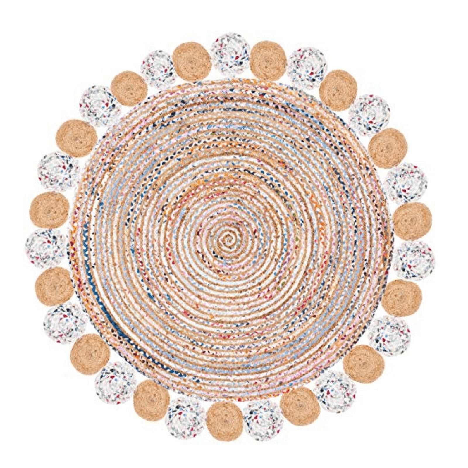 Jaipur Art And Craft Home Décor Jute and Cotton Round Handmade