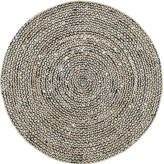Jaipur Art And Craft Indian 210x210 CM (7 x 7 Square feet)(81.90 x 81.90 Inch)Multicolor Round Jute AreaRug Carpet throw