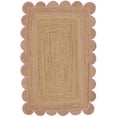 thumbnail image 1 of Jaipur Art And Craft Indian Hand Braided Pink Rectangle Jute Area Rug for Indoor (4x6 Sq ft), 1 of 6