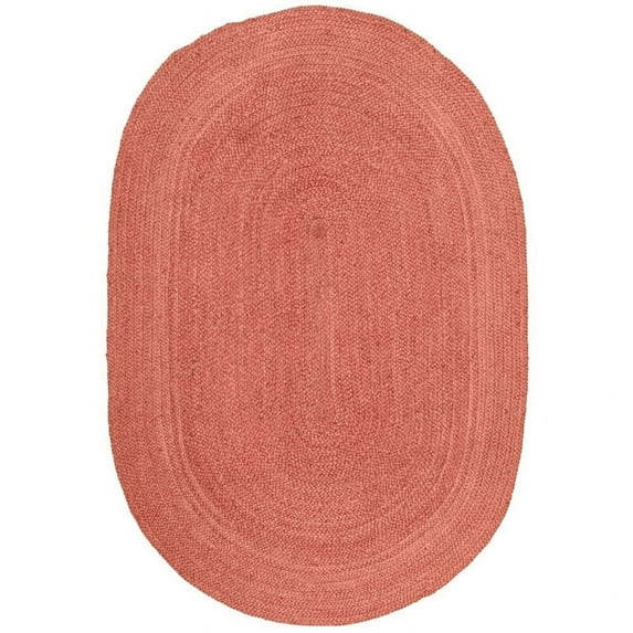 Jaipur Art And Craft Indian Natural Hand Braided Jute Oval Rug Area Rug Home Decor Floor Carpet Rug Size - (10x13 Sq Feet), (120x156 Inches), (300x390 CM)