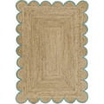 thumbnail image 1 of Jaipur Art And Craft Jute Area Rug Beige Sky Blue Border Rectangle Braided Carpet (9x10 Sq ft), 1 of 7