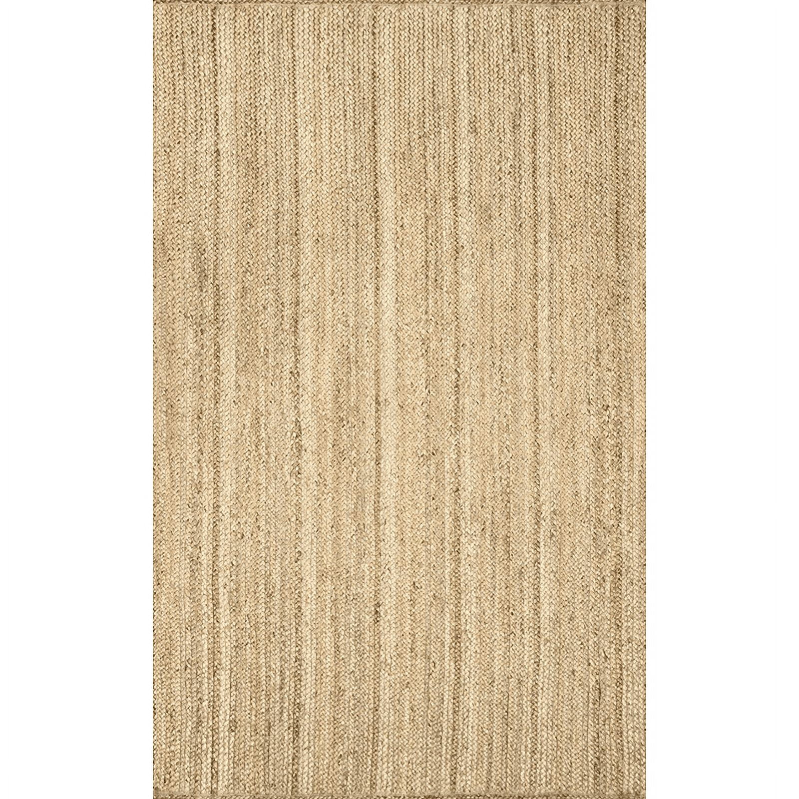 Jaipur Art And Craft Jute Area Rug Rectangle Braided Reversible Carpet for Bed Room (2x6 Sq ft)