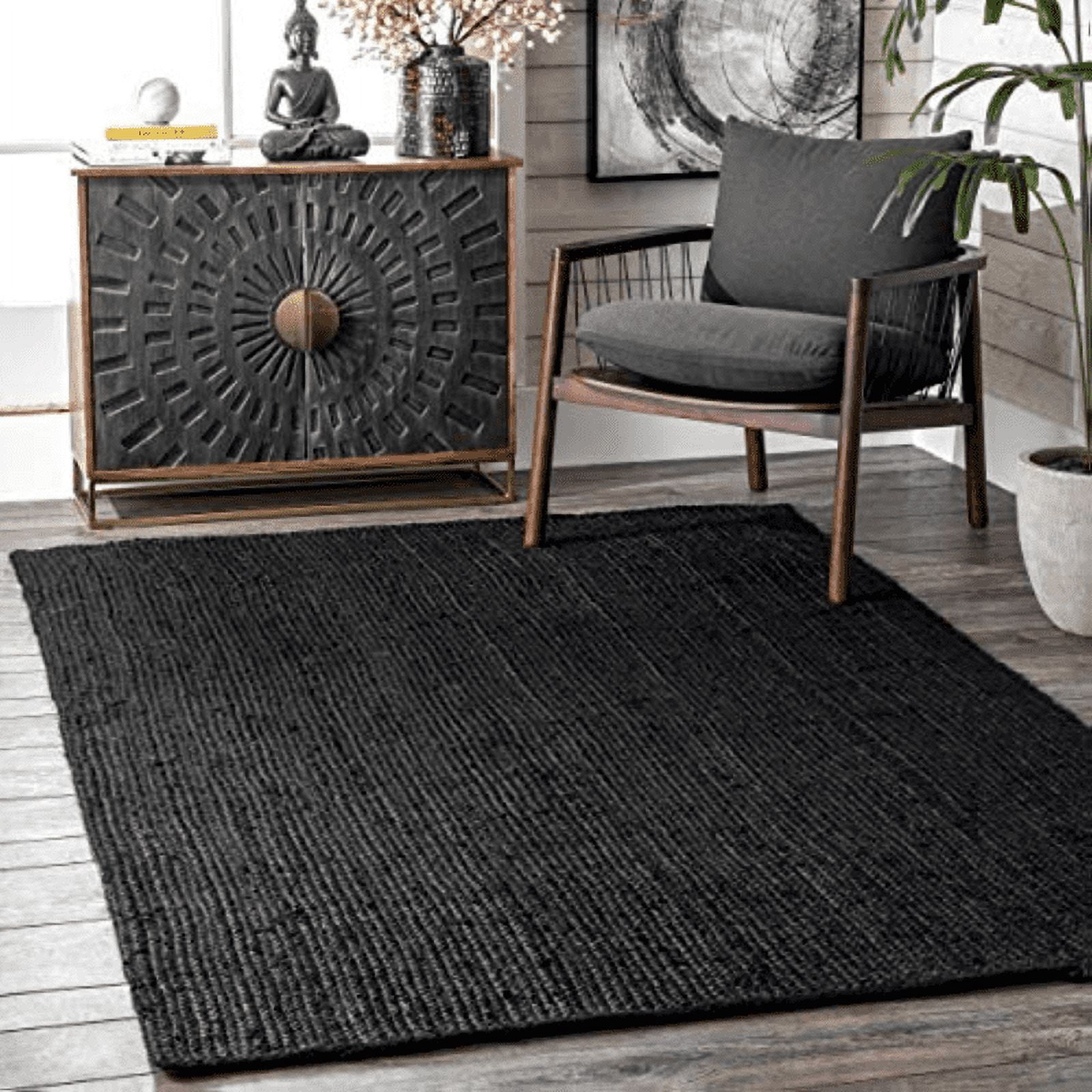 Jaipur Art And Craft Jute Area Rug Reversible Braided Floor Runner Solid Carpet (2.6x8 Sq ft)