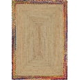 thumbnail image 1 of Jaipur Art And Craft Natural Fiber Brown Jute Cotton Border Handmade 9x9 Square feet (270x270 cm) Square Area Rug, 1 of 5