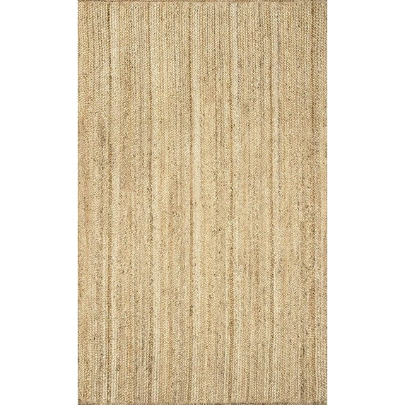 Jaipur Art And Craft Natural Fiber Jute Rug Simple Handmade 2.6x6 Square feet (78x180 cm) Rectangular Area Rug