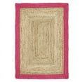 thumbnail image 1 of Jaipur Art And Craft Pink Beige Border Jute Area Rug Runner Hand Braided Carpet (3x12 Sq ft), 1 of 5