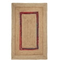 thumbnail image 1 of Jaipur Art And Craft Rectangle Jute Cotton Handmade Area Rug Boho Eco Friendly Carpet (5x8 Sq ft), 1 of 5