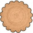 thumbnail image 1 of Jaipur Art And Craft Round Jute Area Rug Indian Natural Handmade Home Décor New Design Brown Rug (2x2 Sq Ft), 1 of 6