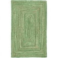 thumbnail image 1 of Jaipur Art And Craft Runner Green Braided Rug Handmade Chindi Jute Cotton Area Rug (2x10 Sq ft), 1 of 7