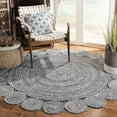 thumbnail image 1 of Jaipur Art And Craft Soft Reversible Hand Braided Round Natural Cotton Area Rug for Indoor Floor (7x7 Sq Ft), 1 of 5