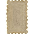 thumbnail image 1 of Jaipur Art And Craft Yellow Border Jute Area Rug Rectangle Hand Braided Floor Carpet (5x8 Sq ft), 1 of 7