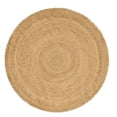 thumbnail image 1 of Jaipur Art And Craft natural color 180x180 CM (6 x 6 Square feet)(70.20 x 70.20 Inch)Brown Round Jute AreaRug Carpet throw, 1 of 4