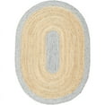 thumbnail image 1 of Jaipur Art And Craft Handmade Oval Shape Jute Braided Area Rug with Sage Border Design for Home Décor Rug Size - (8x10 Sq Feet), (96x120 Inches), (240x300 CM), 1 of 6