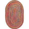 thumbnail image 1 of Jaipur Art And Craft Home Décor Eco Friendly Oval Handmade Jute Area Rug Braided Reversible Carpet Rug Size - (7x9 Sq Feet), (84x108 Inches), (210x270 CM), 1 of 5
