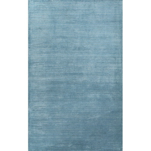 Jaipur Basis Solid Pattern Wool/Silk Handloom Rug