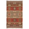 thumbnail image 1 of Jaipur Bedouin Thebes Flat Weave Deep Rust Hemp/Jute Handmade Rug, 1 of 4