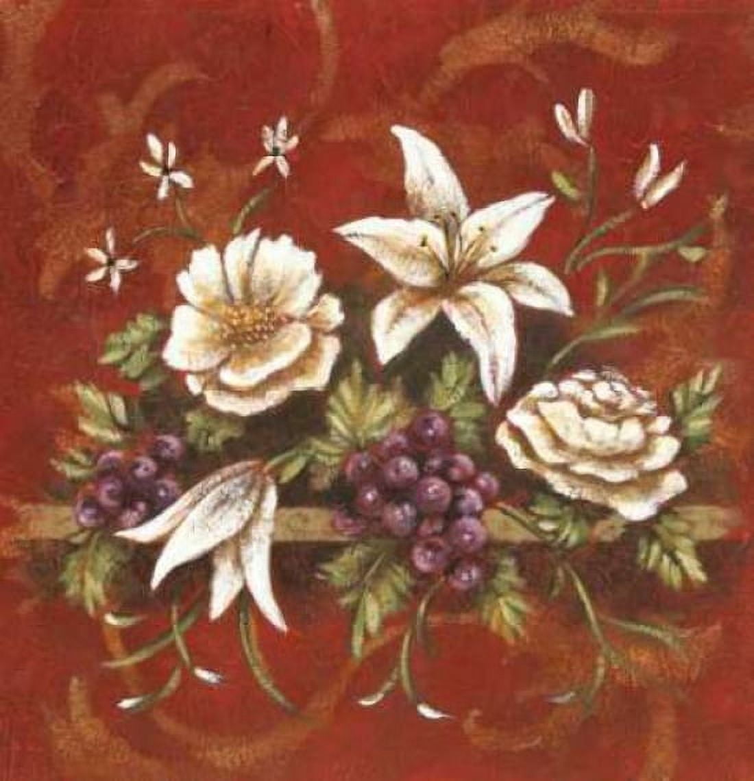 Jaipur Blossoms I Canvas Art - Fiona DeMarco (24 x 24)