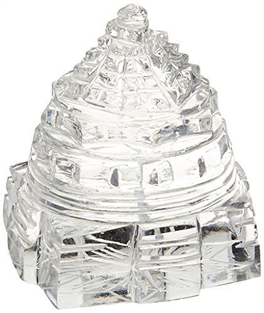 Jaipur Gems Sri Yantra Crystal Quartz Shree YantraBlessed & Energized
