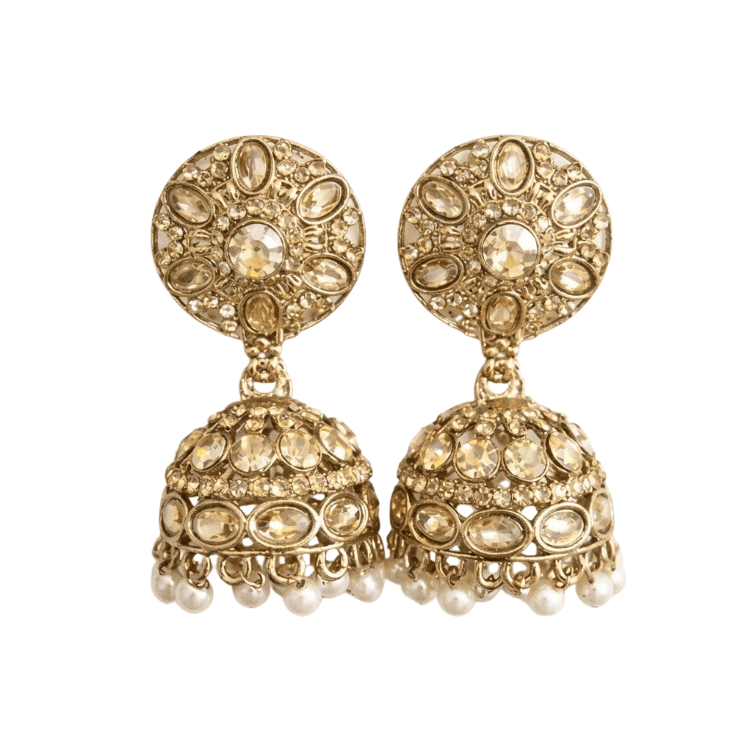 Indian Women’s Gold Jhumka Dangle Hair Accessory Fashion Jewelry Ethnic Boho New Fashion Women Indian Jhumka Gypsy Jewelry Gold Boho Vintage  main image 2