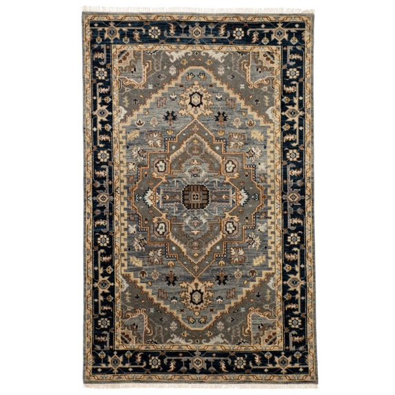 Jaipur Living Andrews HandKnotted Medallion Gray Brown Area Rug 5'6"X8'