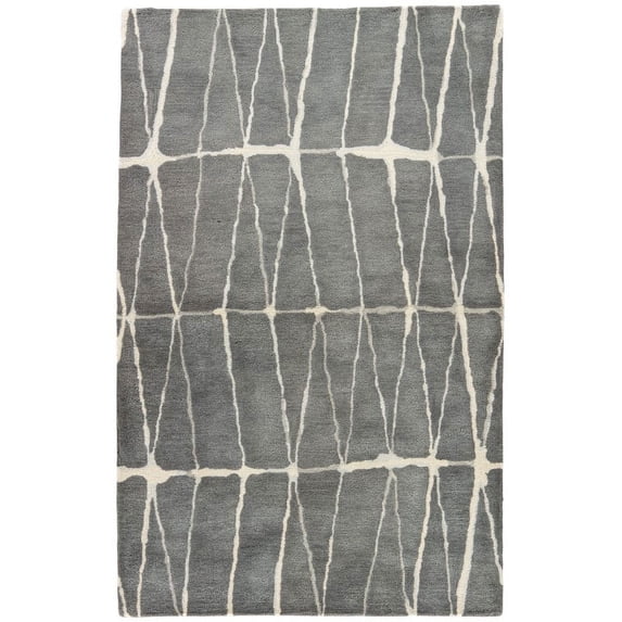 Jaipur Living Botticino Handmade Geometric Gray Cream Area Rug 5'X8'