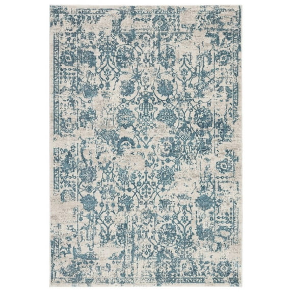 Jaipur Living Clara Floral Silver Blue Area Rug 5'X7'6"