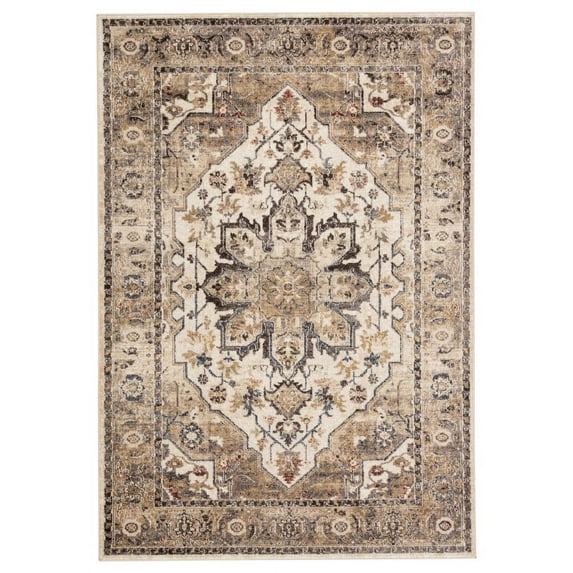 Jaipur Living Cyprus Medallion Multicolor Gold Area Rug 4'X5'8"