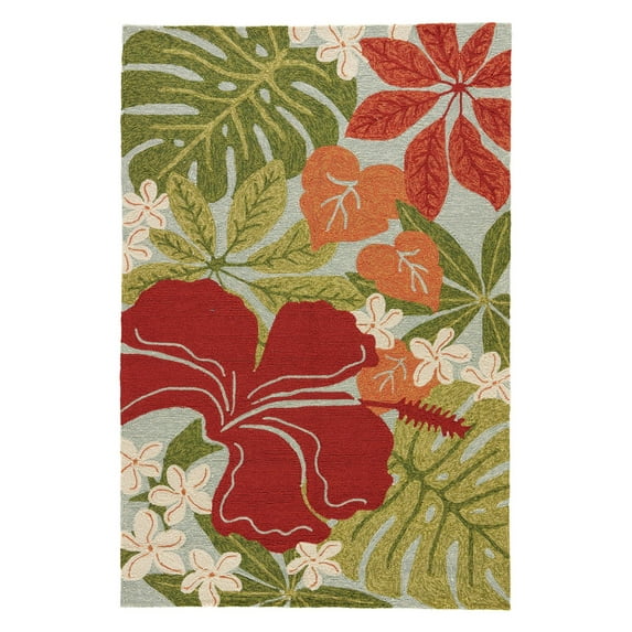 Jaipur Rugs Coastal Lagoon Tropical Floral Indoor/Outdoor Area Rug